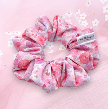 Load image into Gallery viewer, Pink Watercolour Floral - Waterproof Scrunchie (Child) - 3 for $30
