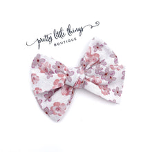 Load image into Gallery viewer, Neutral Floral - Nola Handtied Bow 3.75”
