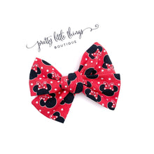 Load image into Gallery viewer, MM - Red - Nola Handtied Bow 3.75”
