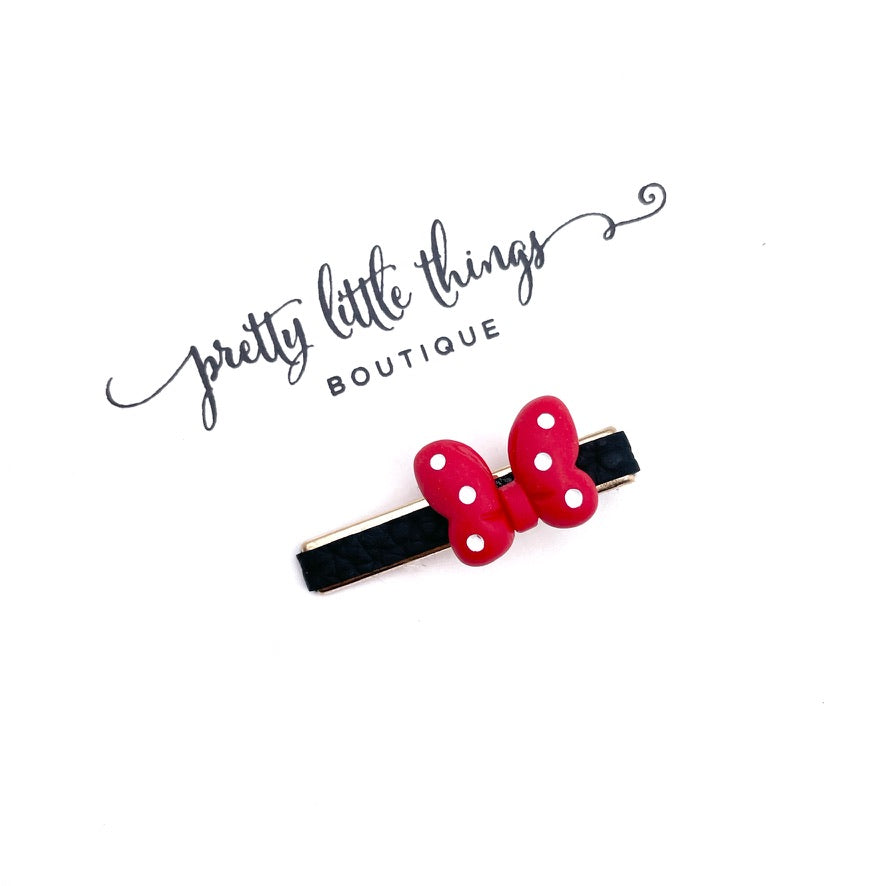 MM Bow - Red - Bar Clip