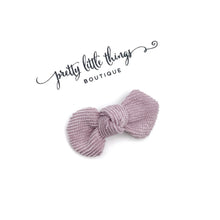 Load image into Gallery viewer, Corduroy Lil&#39; Knot - Lavender - 2.5”

