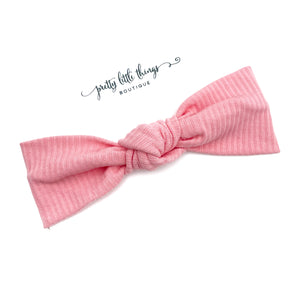 Ribbed Baby Headband - Pink (3-9 months)